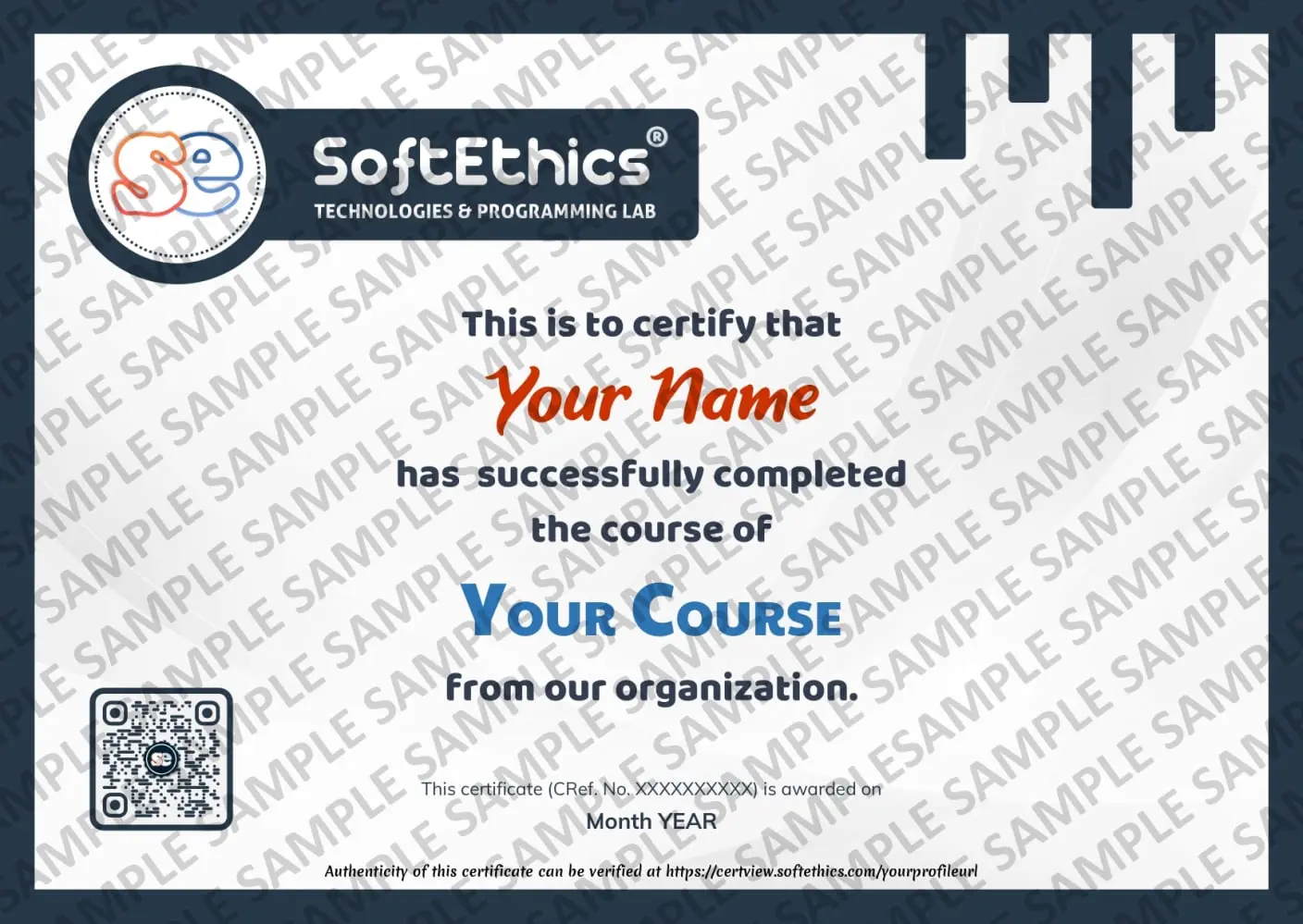 Sample Certificate